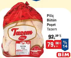 TAZEM PİLİÇ BÜTÜN POŞET KG TAZEM PİLİÇ BÜTÜN POŞET KG